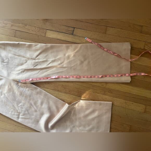 90s Vintage Thierry Mugler Peach Wool Blend Suit - Picture 12 of 16